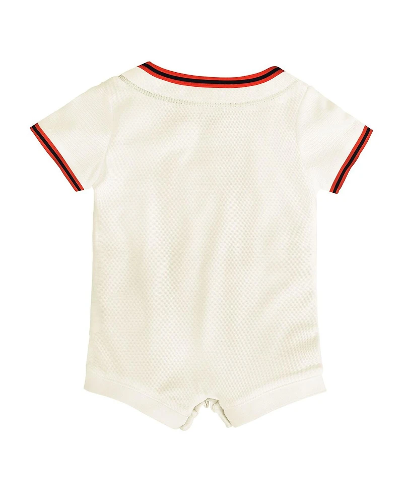 Nike Baby Boys and Girls Cream San Francisco Giants Home Replica Romper Jersey