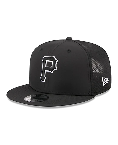 New Era Men's Black Pittsburgh Pirates 2026 Batting Practice 9FIFTY Snapback Hat