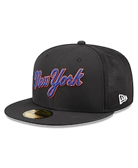New Era Men's Black York Mets 2026 Batting Practice 59FIFTY Fitted Hat