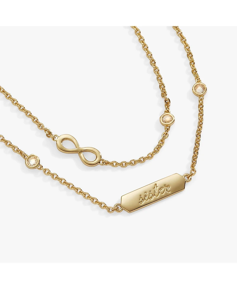 Alex and Ani Sister Infinity Chain Double Strand Bracelet