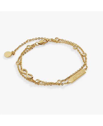 Alex and Ani Sister Infinity Chain Double Strand Bracelet