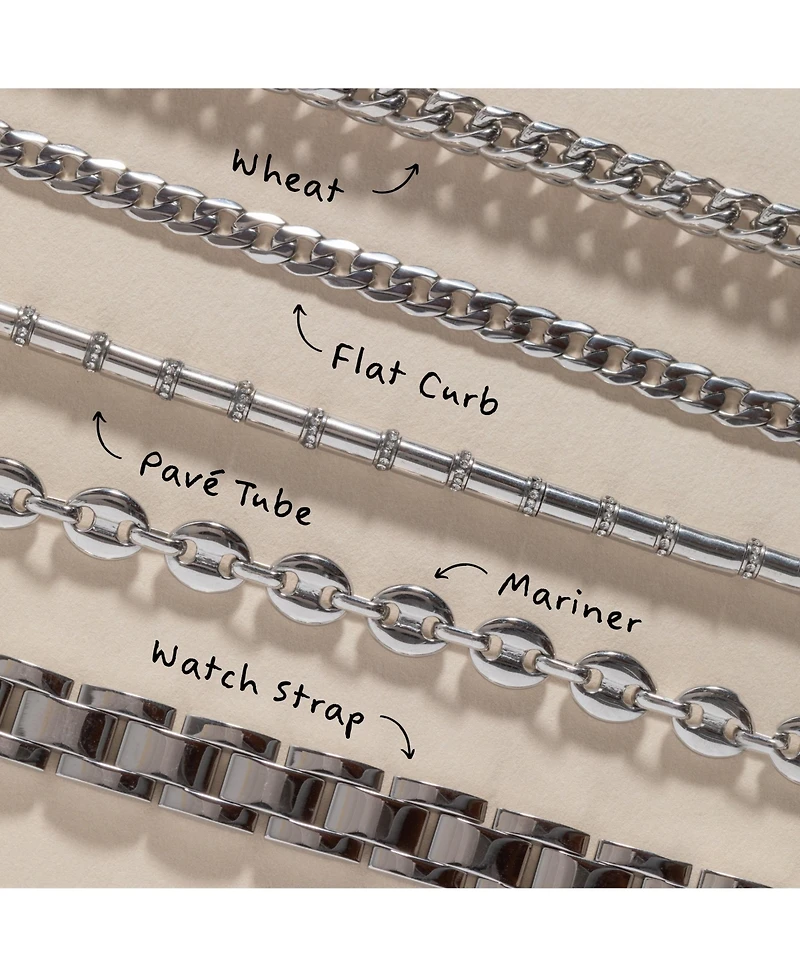 Alex and Ani Tube Bead and Crystal Chain Bracelet