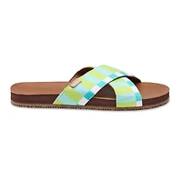 Women's Zensole Cascades Faux Leather Double Strap Slide Sandals