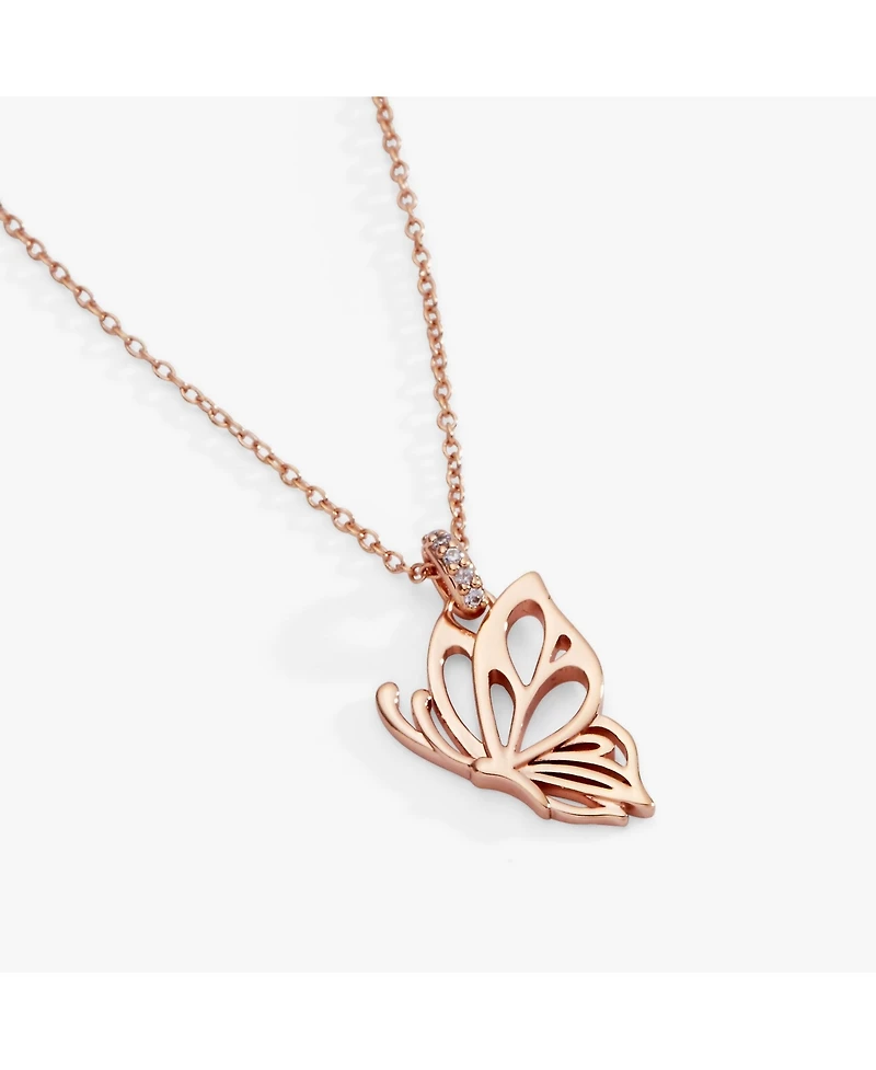 Alex and Ani Goliath Butterfly Openwork Pendant Necklace