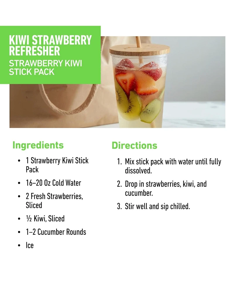 Isopure Protein Water Stickpacks Strawberry Kiwi, 6 Count