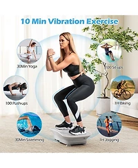 Sugift 20 in Multi-Mode Vibration Platform for Full-Body Home Workouts