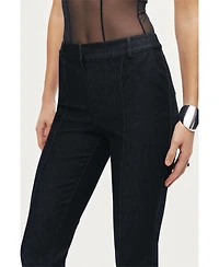 Nocturne Women's High-Rise Tailored Straight-Leg Pants