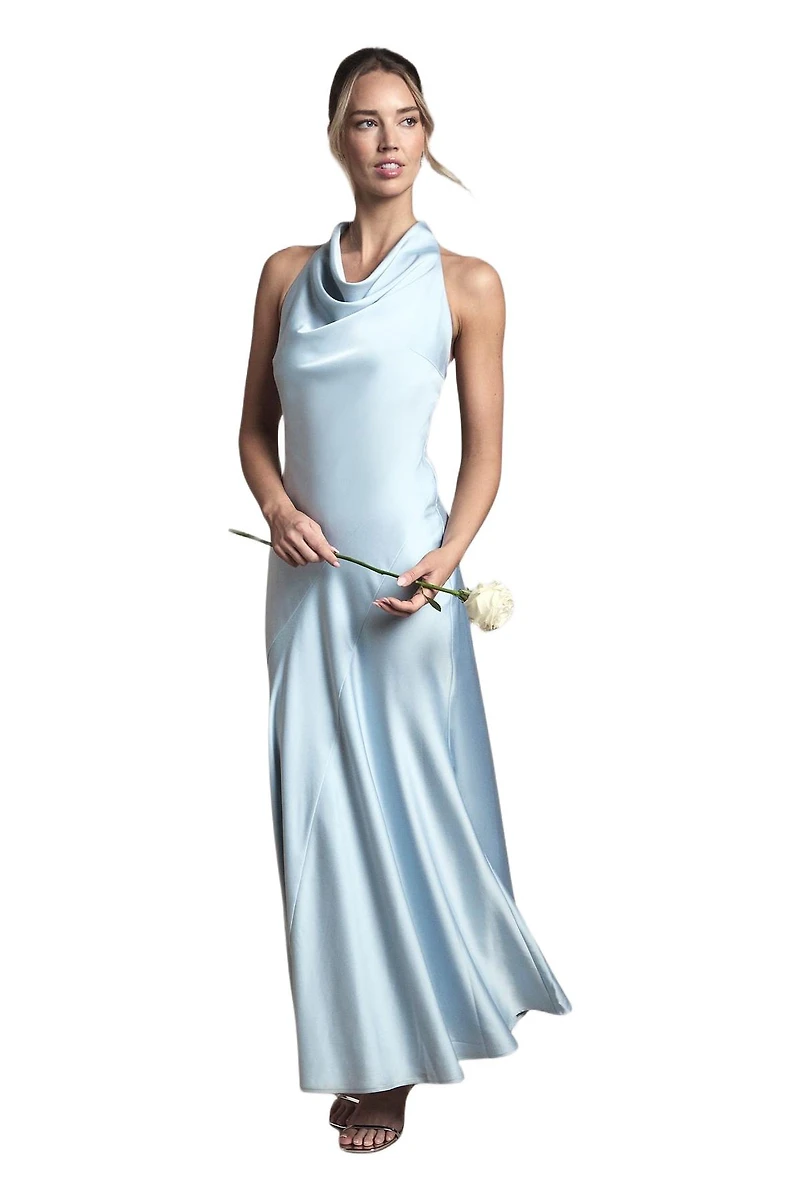 Oasis Women's Satin Maxi Bridesmaid Dress