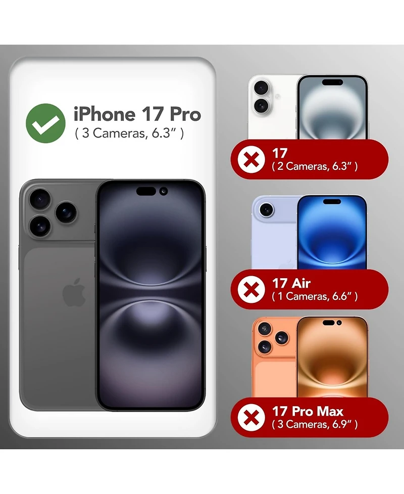 Gonez Magnetic for iPhone 17 Pro Case, Compatible with MagSafe, Liquid Silicone Anti-Scratch Shockproof Protective Phone Case