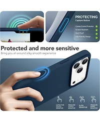 Gonez Magnetic for iPhone 17 Pro Max Case, Compatible with MagSafe, Liquid Silicone Anti-Scratch Shockproof Protective Phone Case