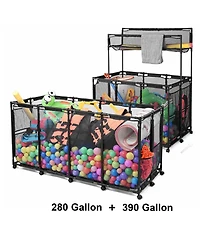 Yescom 2 Pack Metal Frame Pool Float Storage Bin Basket Extra Large for Toy Raft Noodles