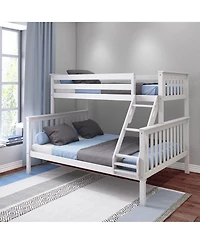 Max & Lily Solid Wood Twin Xl over Queen Bunk Bed for Kids