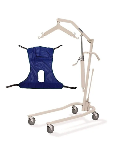 Invacare Hydraulic Patient Lift, Lightweight Transfer Chair With 450 lb Capacity and Safe Bent Mast