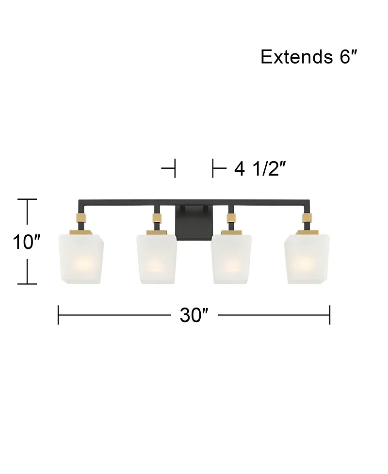Possini Euro Design Beauregard 30" Wide 4-Light Bath Light