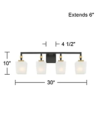 Possini Euro Design Beauregard 30" Wide 4-Light Bath Light