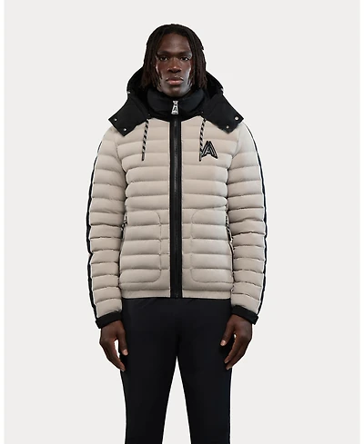 Alpenhaus Men's Uriage Lightweight Bomber Puffer with Removable Hood