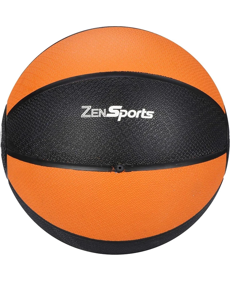 Zeny Fitness Medicine Ball 12lb, Weighted Exercise Ball with Textured Grip Fitness Core Strength Training Rubber Ball Home Gym Workout Equipment