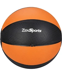 Zeny Fitness Medicine Ball 12lb, Weighted Exercise Ball with Textured Grip Fitness Core Strength Training Rubber Ball Home Gym Workout Equipment