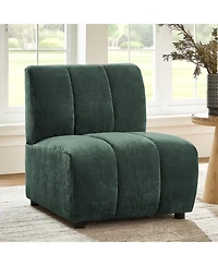 Hulala Home Shalon 28 inches Modern 1-Piece Chenille Channel Tufted Sofa