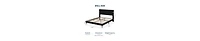 Homfan upholstered platform bed with headboard, modern low profile design, sturdy metal frame, wood slats, noise free, no box spring