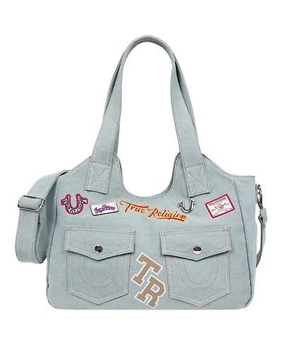True Religion Agusto Multi Patch Soft Tote