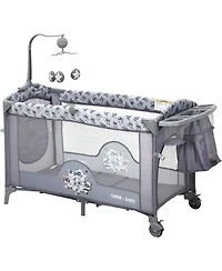 gaomon 4 in 1 Baby Bassinet and Playard with Changing Table and Toy Bar