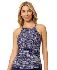 Island Escape Women's Cali High Neck Underwire Tankini Top, Macy's Exclusive