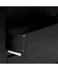 Max and Lily Solid Wood Scandinavian 6 Drawer Dresser