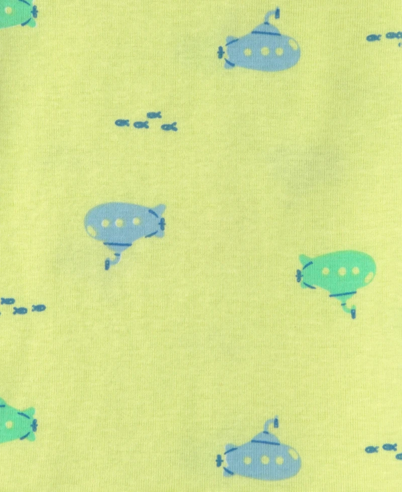 Carter's Toddler Girls' 2T-5T Pufferfish Short-Sleeve T-Shirt, Shorts and Pants Sleep Play, 4-Piece Set