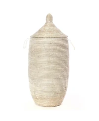 African Modern, Slender Laurel Hamper Basket from Senegal