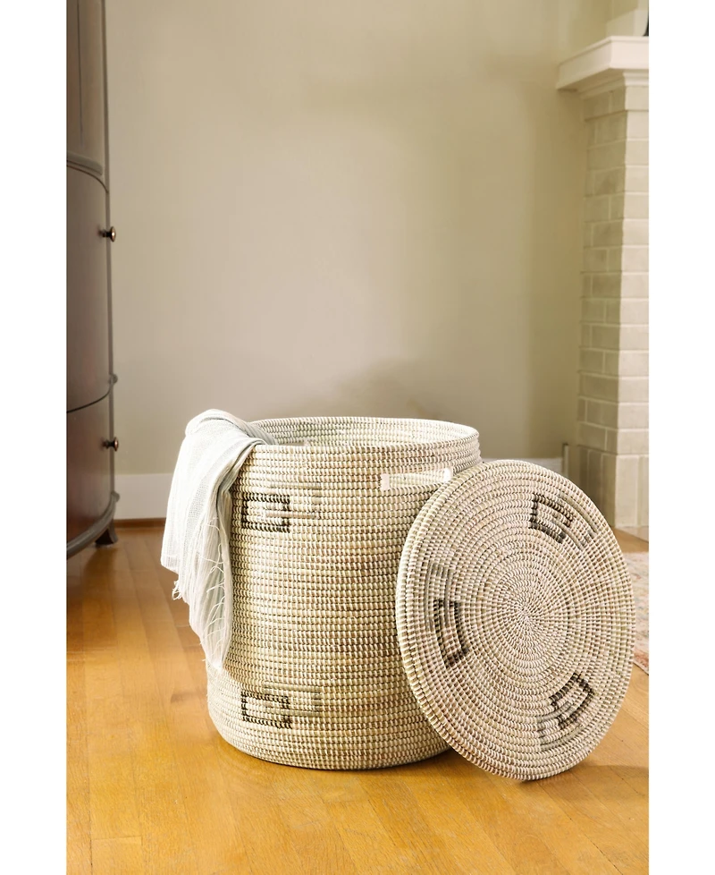 African Modern, Perfect Match Flat Lid Storage Basket