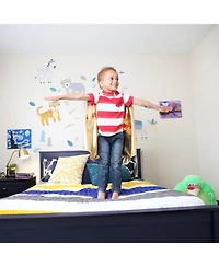 Max & Lily Bed Frame with Headboard, Solid Wood Platform for Kids