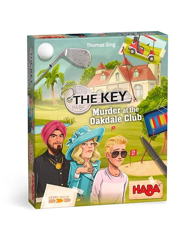 Haba The Key: Murder at The Oakdale Club, Detective Case Files Board Games for Kids Ages 8-12, Strategy Mystery Game for Family Night, Made in Germany
