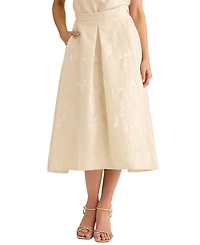 Muse Women's Pleated Organza A-Line Skirt