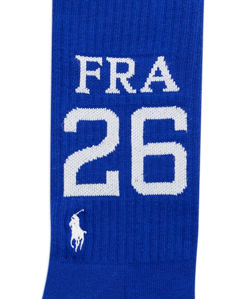 Polo Ralph Lauren Men's Embroidered Country France Crew Socks