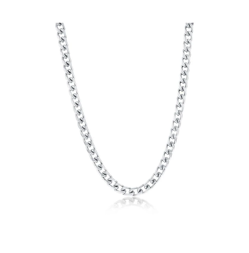 Metallo Stainless Steel, 20" Unisex Cuban Chain Necklace