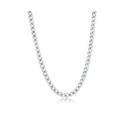 Metallo Stainless Steel, 20" Unisex Cuban Chain Necklace