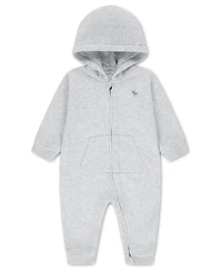 abercrombie kids Baby Boys' Essential Fleece Hooded Coverall