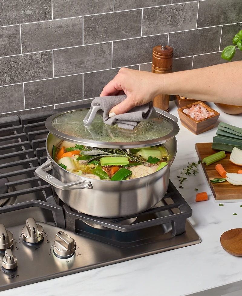 Zwilling Motion Stainless Steel 11" Dutch Oven wit Lid