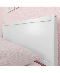 Max & Lily Queen Bed Frame, Solid Wood Classic Platform with Panel Headboard for Kids