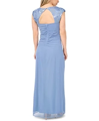 Msk Petite Polyester Blend Sleeveless Long Gown