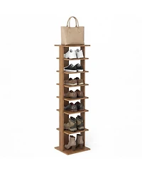 Sugift 7-Tier Vertical Space-Saving Shoe Rack with Adjustable Shelves