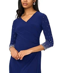 Msk Women's V-Neck Midi Dress