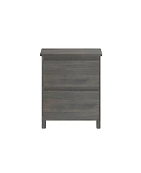 Max & Lily Farmhouse Kd Nightstand with 2 Drawers