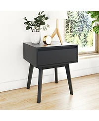 Max and Lily Scandinavian Nightstand with 1 Drawer