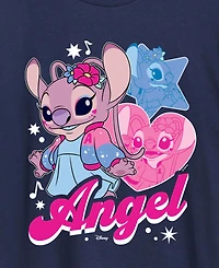 Hybrid Apparel Plus Lilo Stitch Angel Popstar Short-Sleeve Graphic T-Shirt