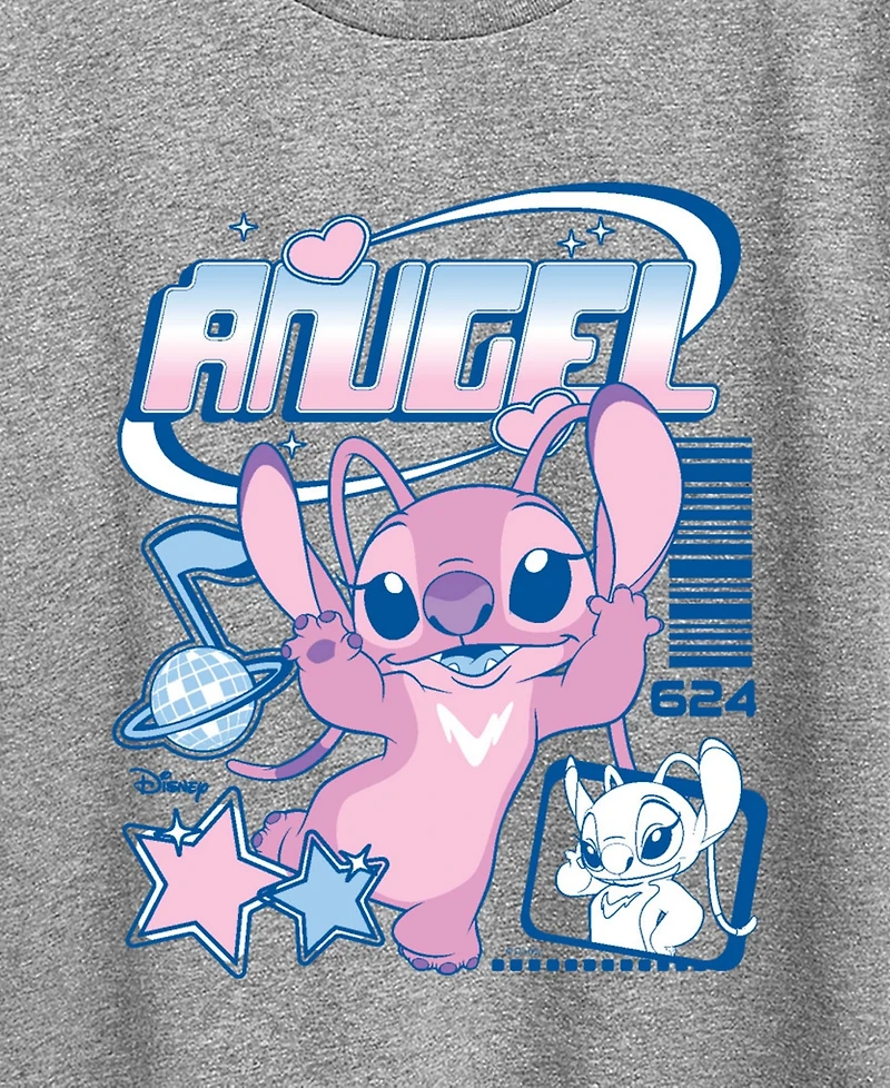 Hybrid Apparel Plus Lilo Stitch Angel Y2k Popstar Short-Sleeve Graphic T-Shirt