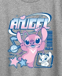 Hybrid Apparel Plus Lilo Stitch Angel Y2k Popstar Short-Sleeve Graphic T-Shirt