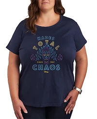 Hybrid Apparel Plus Disney Villains Hades Total Chaos Neon Short-Sleeve Graphic T-Shirt