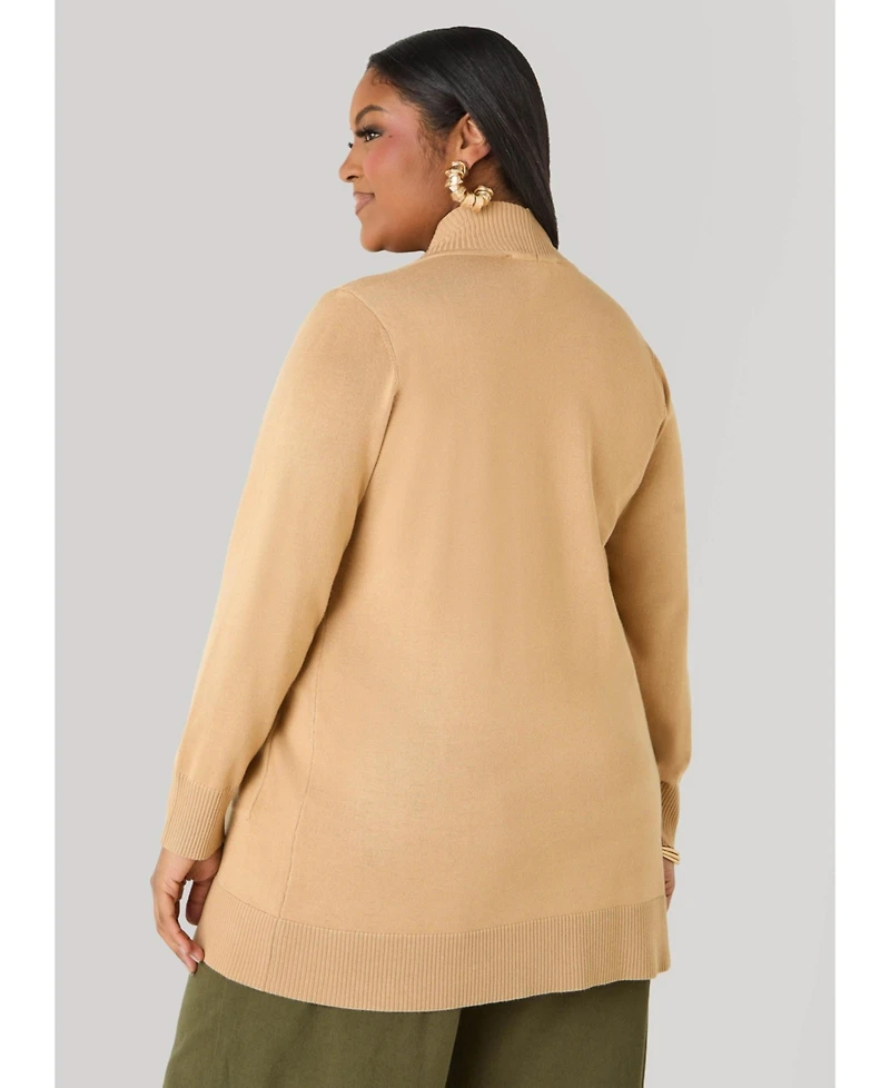Ashley Stewart Women's Open Front Cardigan